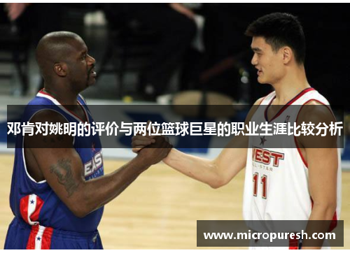 邓肯对姚明的评价与两位篮球巨星的职业生涯比较分析