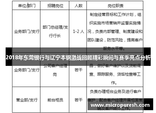2018年东莞银行与辽宁本钢激战回顾精彩瞬间与赛季亮点分析